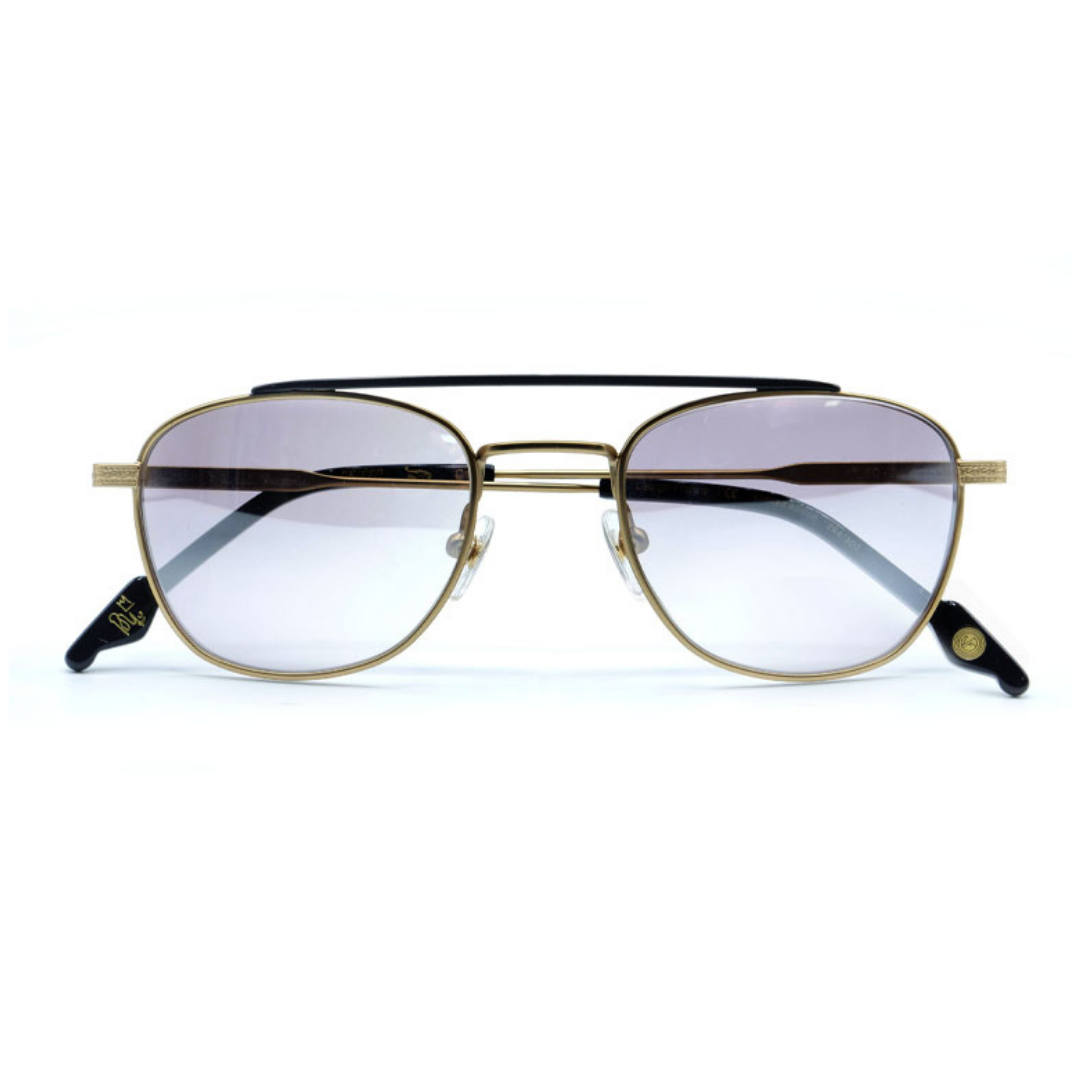 pascal obispo lunette vue lunettesoleil doré or vinyl factory collab solaires montures